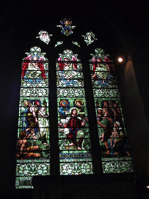 Stained Glass Window
Located in the Transcept area