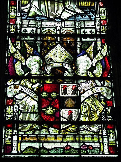 Stained Glass Window
Located in Bishop Alcock's Chape, showing the crest used by Jesus Collegel
