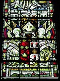 Stained Glass Window
Located in Bishop Alcock's Chape, showing the crest used by Jesus Collegel
