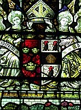 Stained Glass Window
Close up of Jesus College Crest (Bishop Alcock's Chapel)
