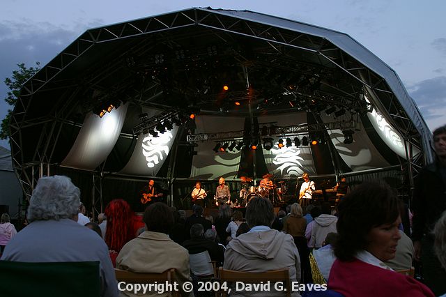 The stage The Hollies at Wisley -  June 2004