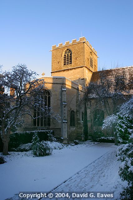 Chapel, Jesus College  Snowy Cambridge, January 2004 