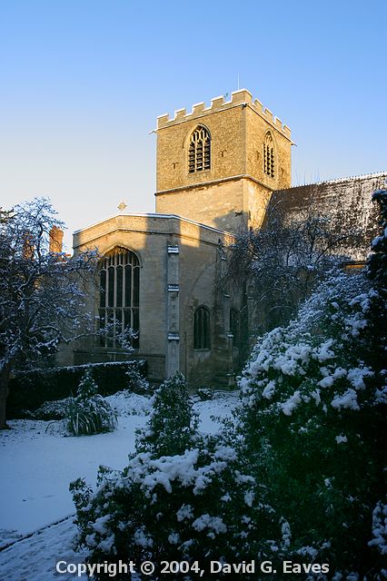 Chapel, Jesus College  Snowy Cambridge, January 2004 