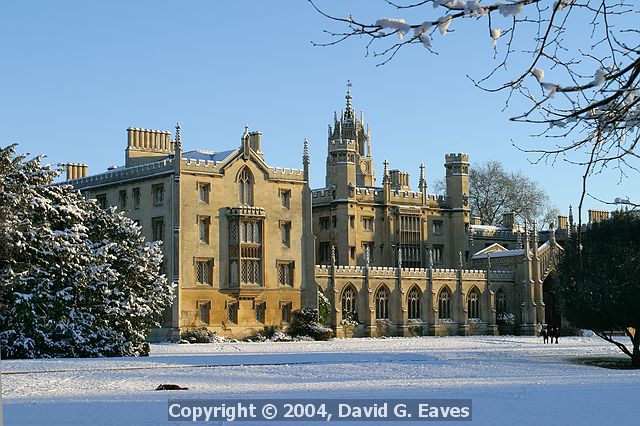 St John's College  Snowy Cambridge, January 2004 