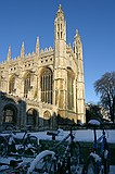 King's College Chapel Snowy Cambridge, January 2004 