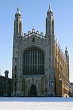 King's College Chapel Snowy Cambridge, January 2004 