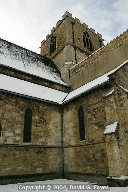 Chapel, Jesus College  Snowy Cambridge, January 2004 