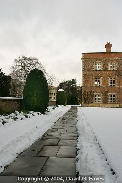 First Court, Jesus College  Snowy Cambridge, January 2004 